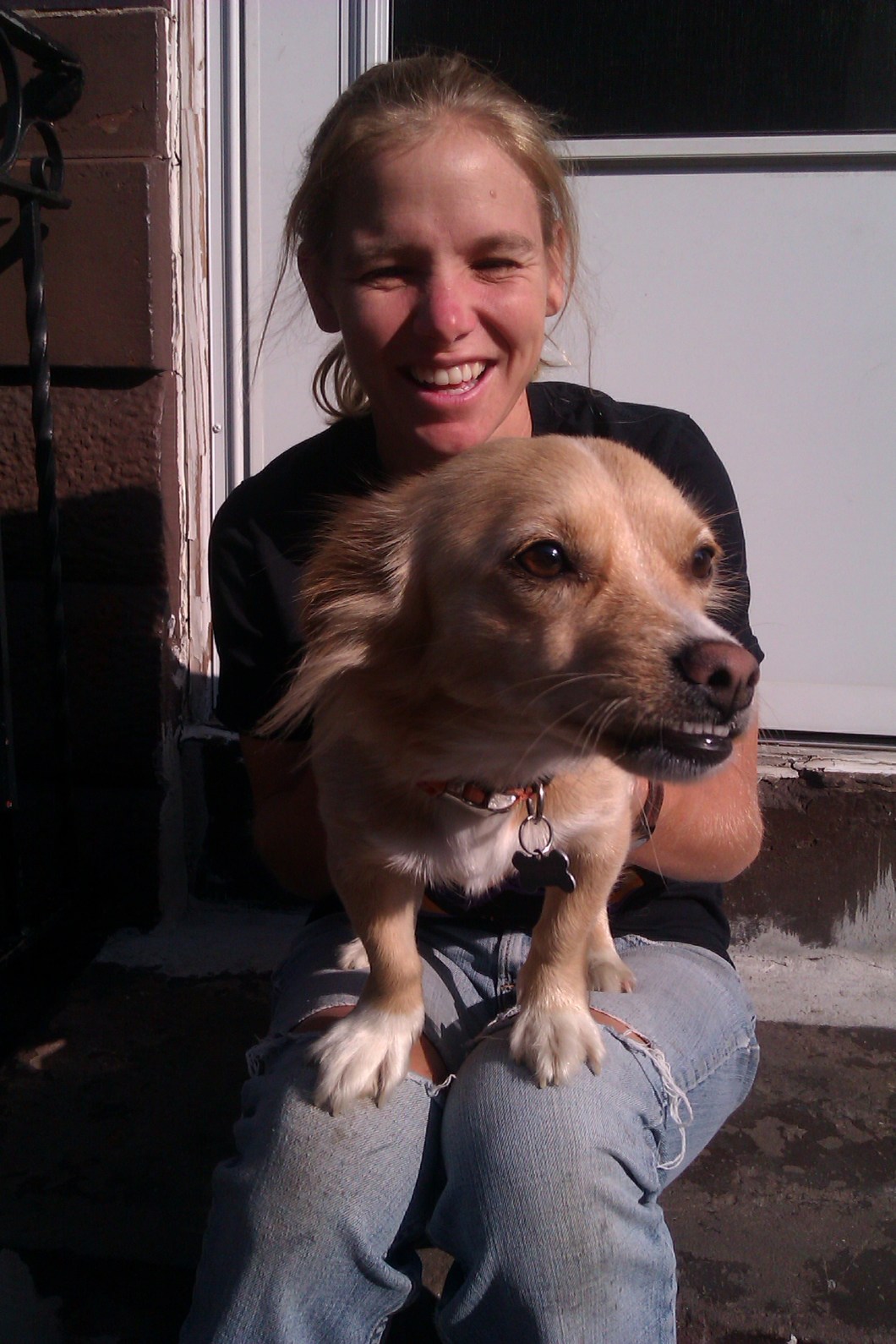 Katie and Dog at The Simple Way 